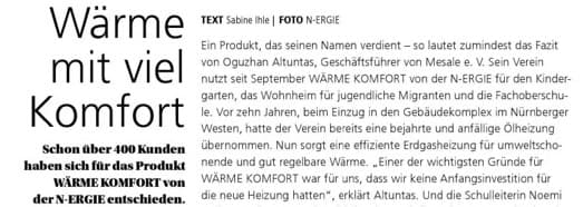Wärme mit viel Komfort